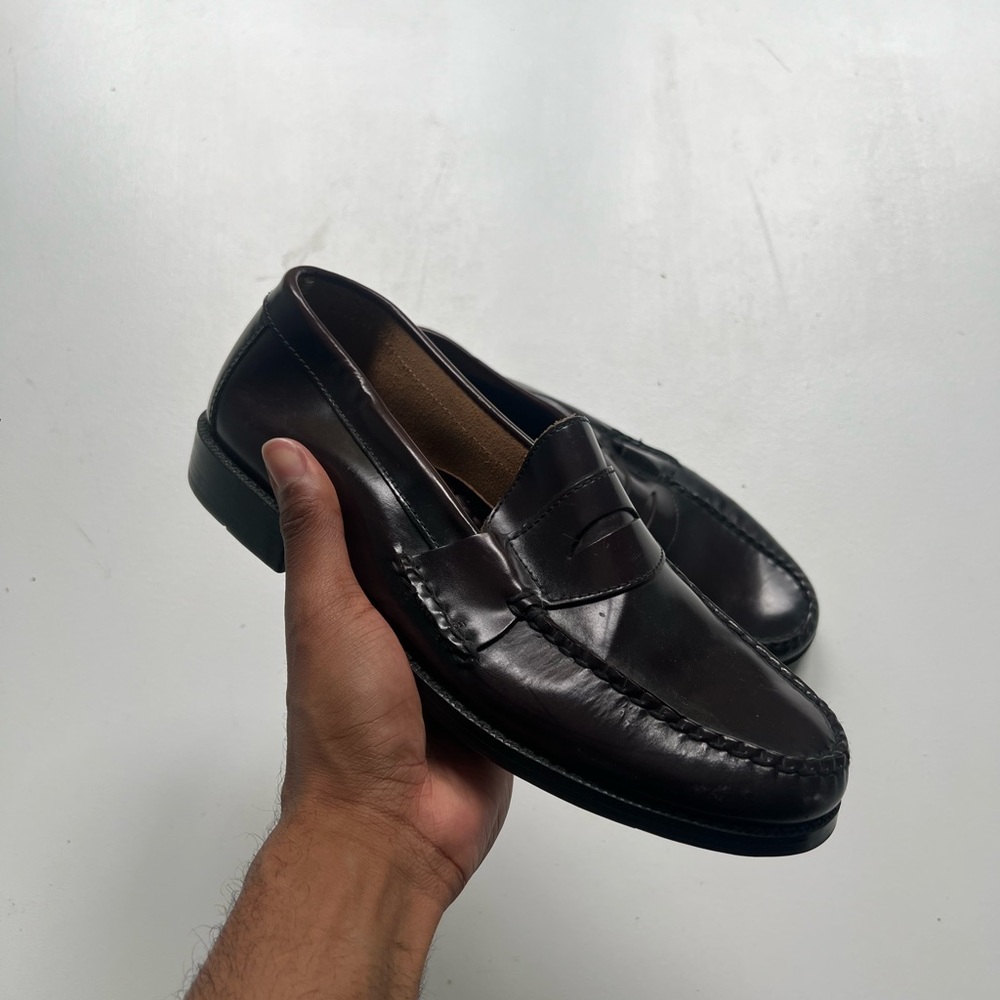 Bostonian Dark Brown Leather Slip-Ons
